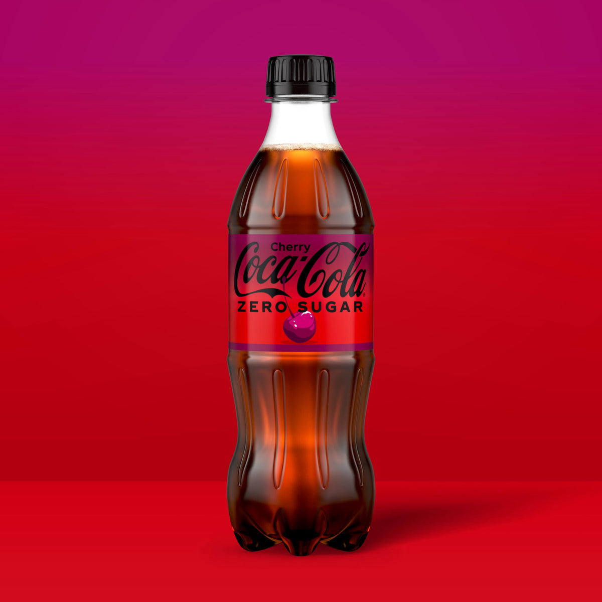 Cherry Soda Soft Drink Bottles, 16.9 fl oz, 6 Pack I3530