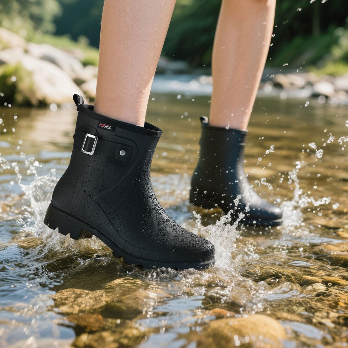 Waterproof Short Ankle Rubber Rain Boots V4332