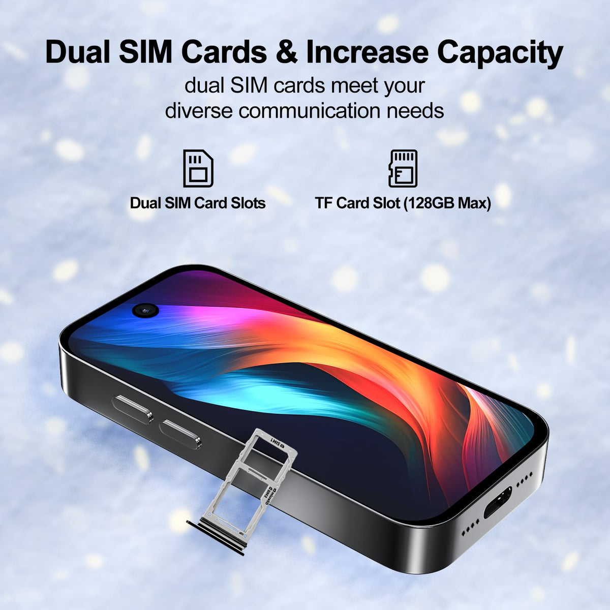 Unlocked 2G Mini Smartphone 2GB+32GB 2800Mah 3.0 Inch Dual SIM Black U1638