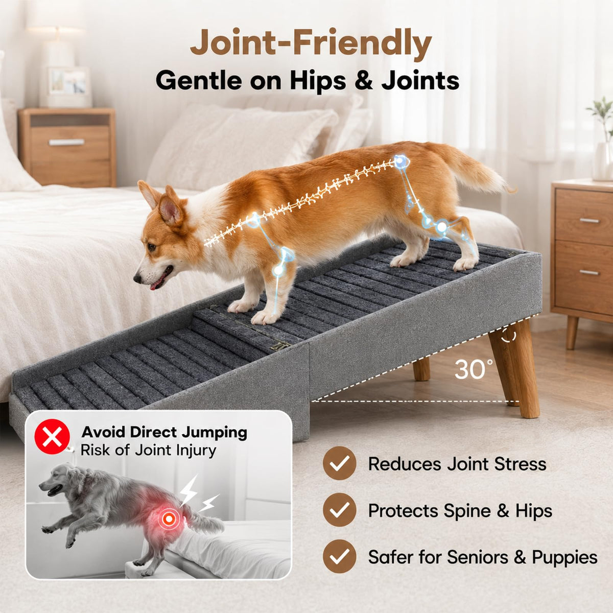Foldable Anti Slip Pet Stairs Q756577