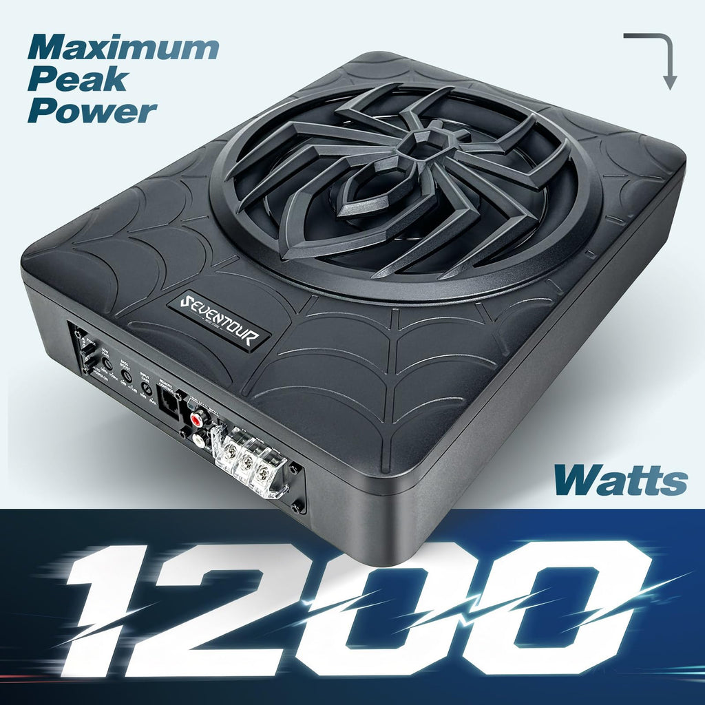 10" 1200W Powered Car Subwoofer with Amplifier H14996