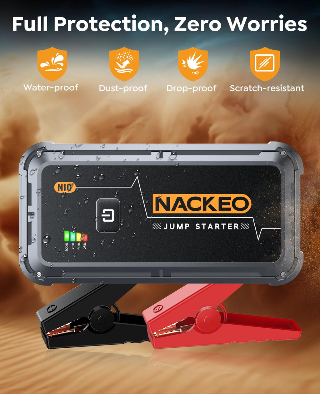 Portable Car Battery Jump Starter 5000A 12V M62319