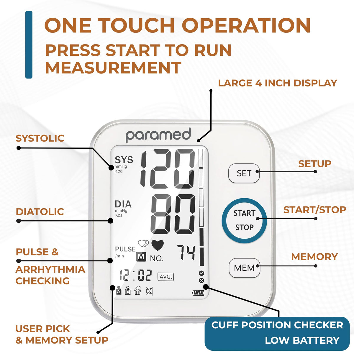 Automatic Upper Arm Blood Pressure Monitor J7569