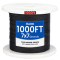 1/8" Black T316 Stainless Steel Cable Railing Wire Rope N7686
