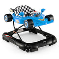 Foldable Baby Walker 3 in 1 Adjustable Height with Lights Music Blue B390025