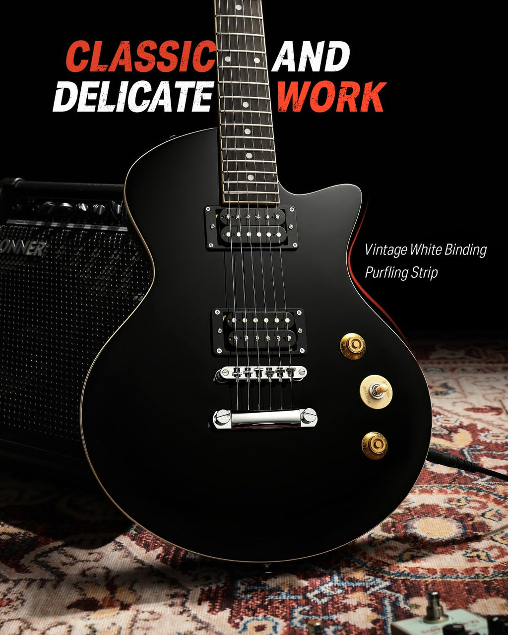 39" Electric Guitar with Dual Humbucker Pickups G836