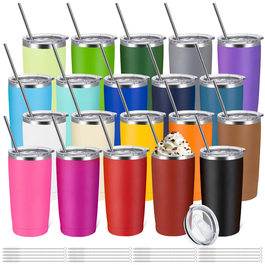 20 Pack Stainless Steel Vacuum Insulated Tumbler 20oz I608