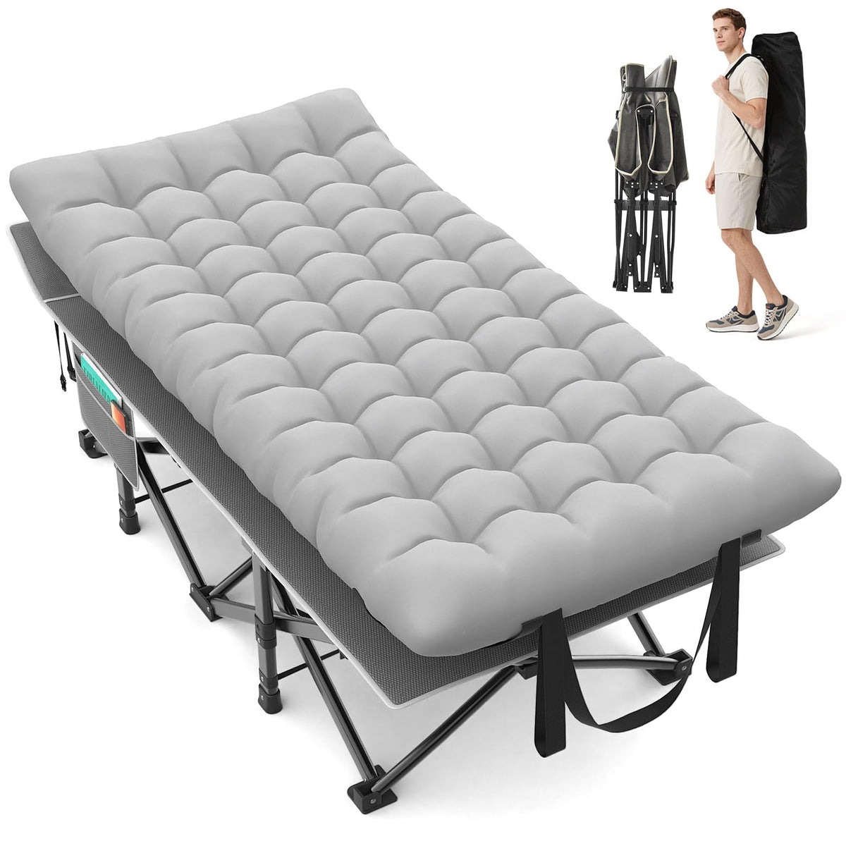 32" XXL Heavy Duty Folding Camping Cot B9174