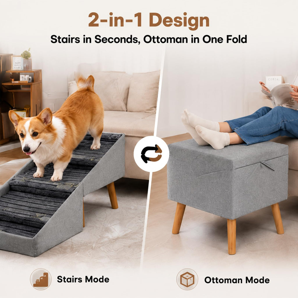 Foldable Anti Slip Pet Stairs Q756577