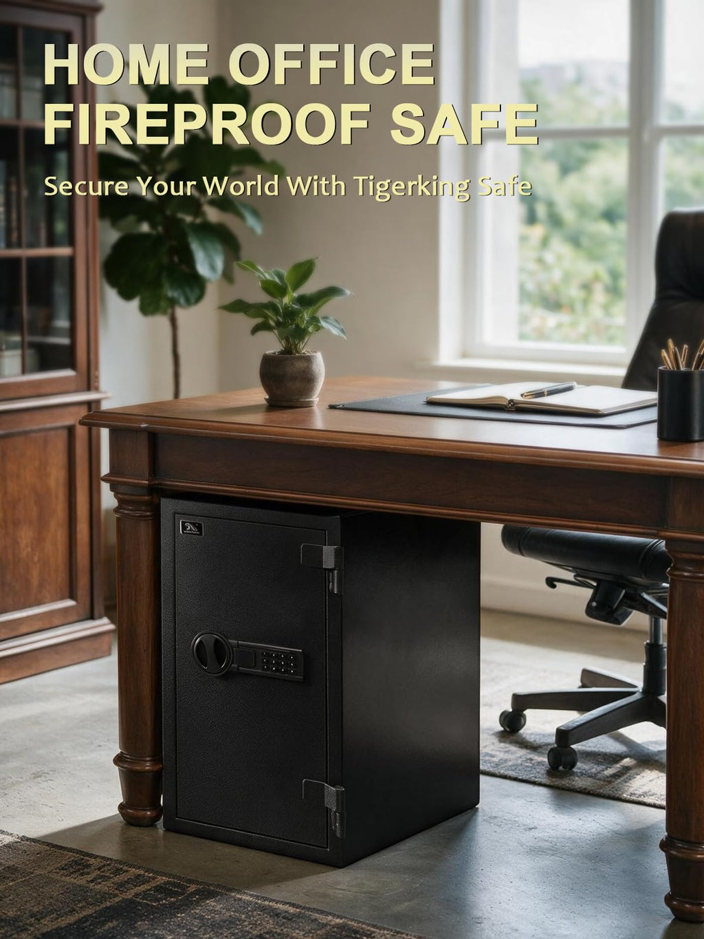 Fireproof Safe Box with Drawer, 3.47 Cu Ft C131