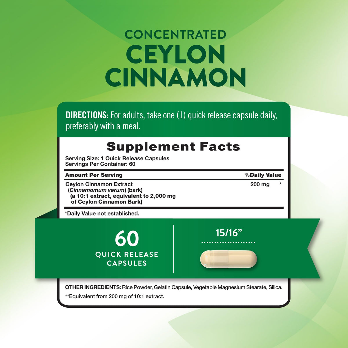 Ceylon Cinnamon Capsules K135