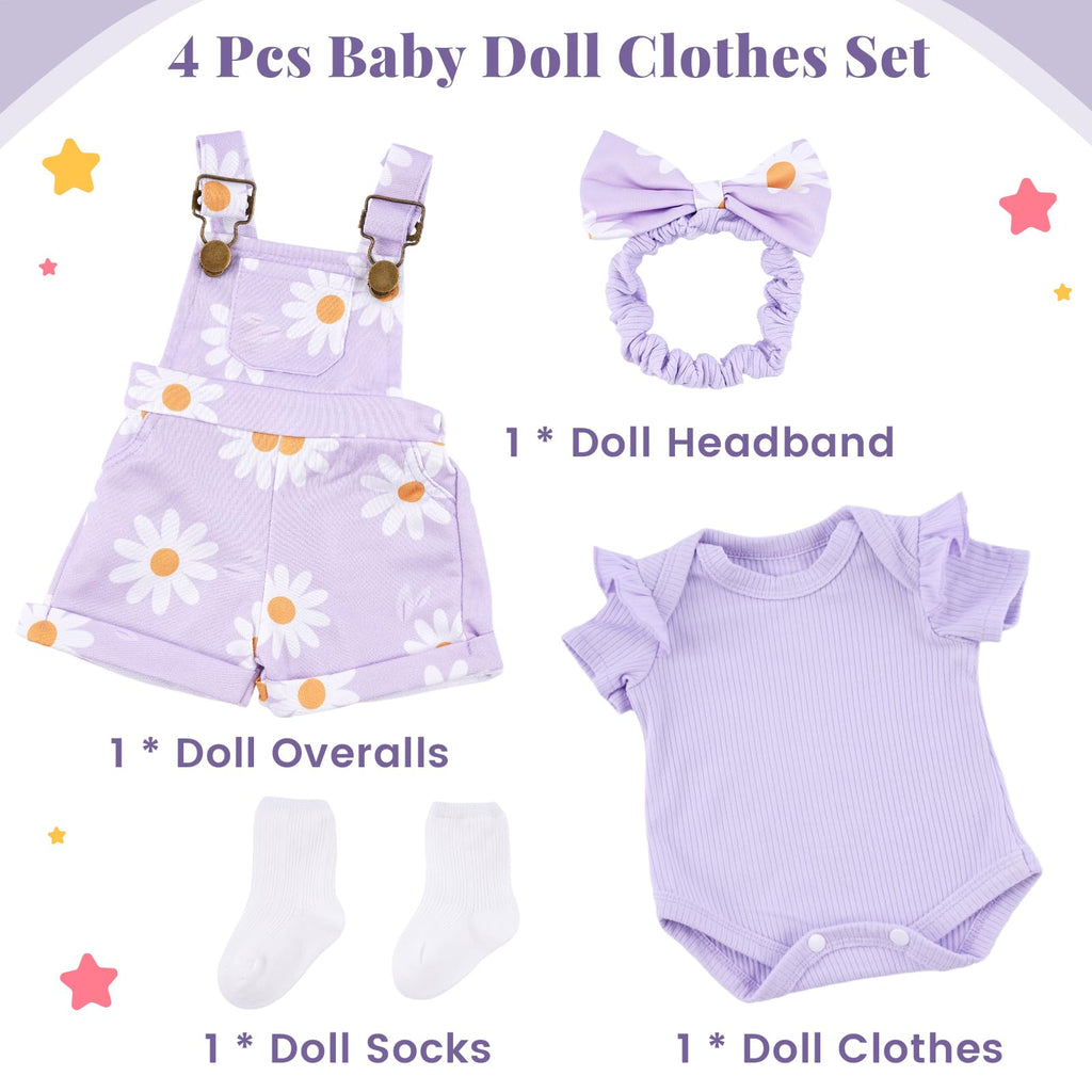 4 Pcs Baby Doll Clothes Set M8960