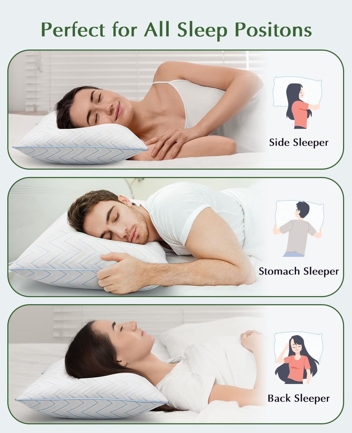 King Size Pillows Set of 2 V208