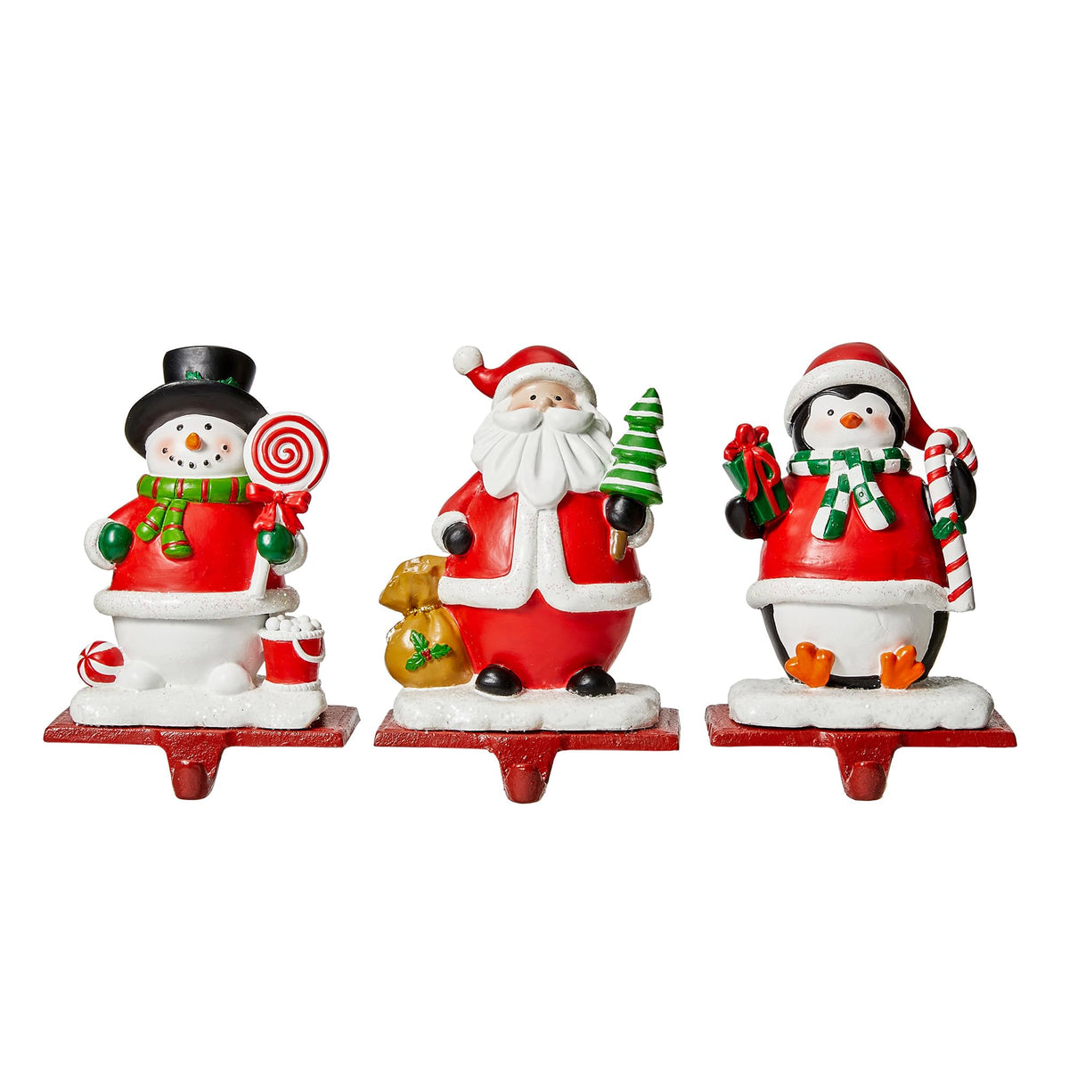 Set of 3 Christmas Stocking Holders A809556