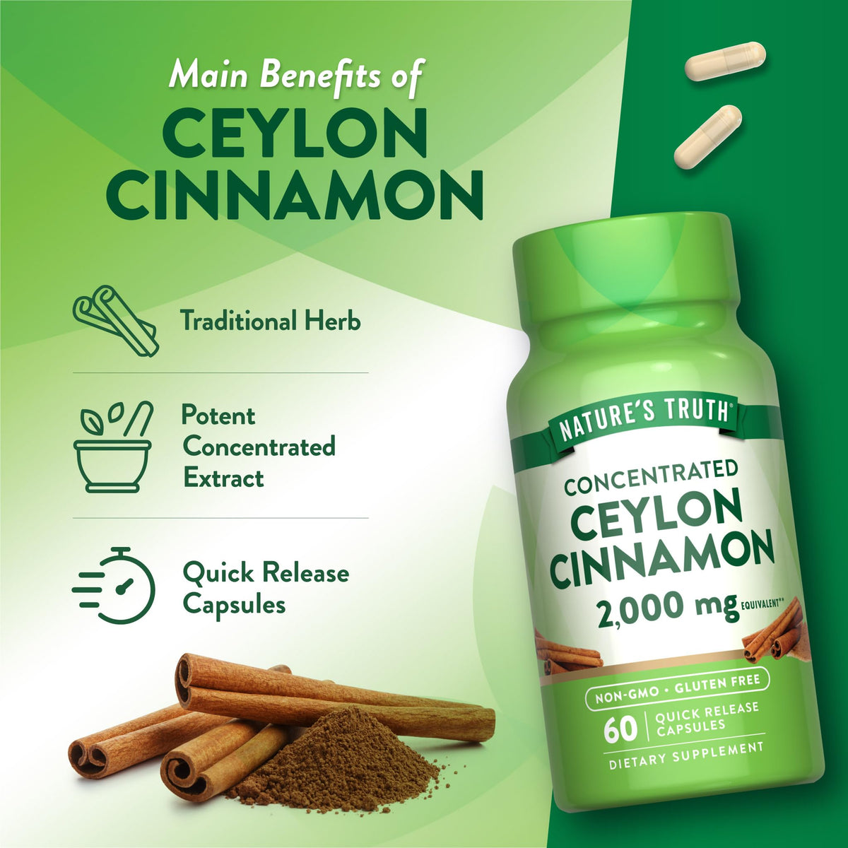 Ceylon Cinnamon Capsules K135