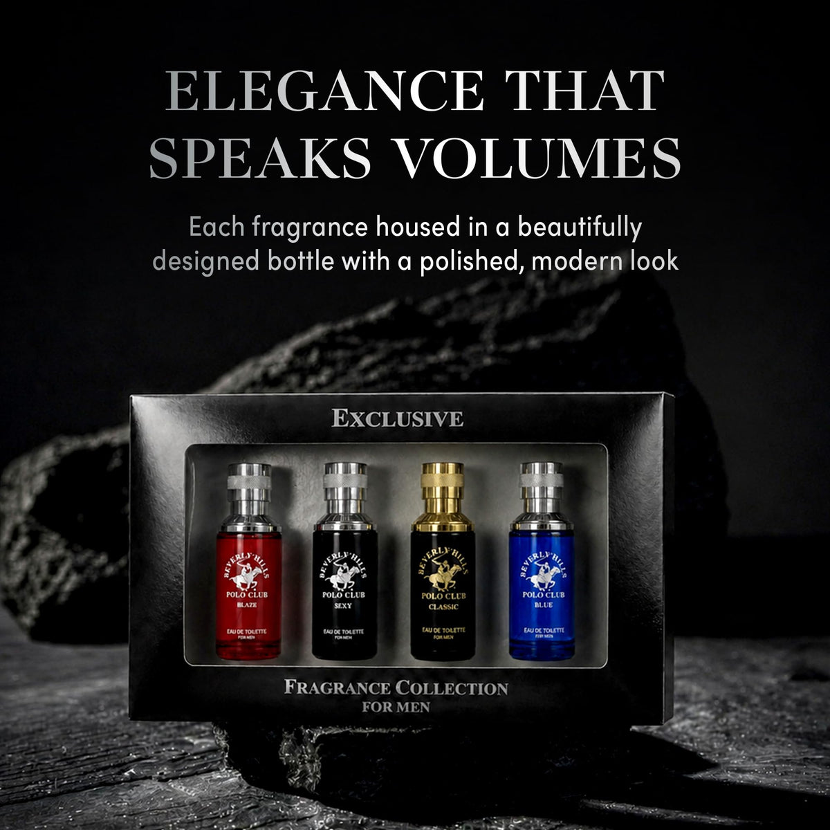 Men's 4 Eau de Toilette Colognes 1oz Gift Set F868