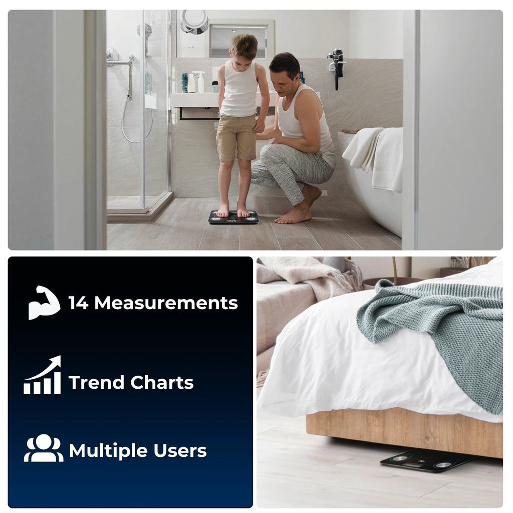 Smart Bluetooth Body Fat Measurement Scale Q1316