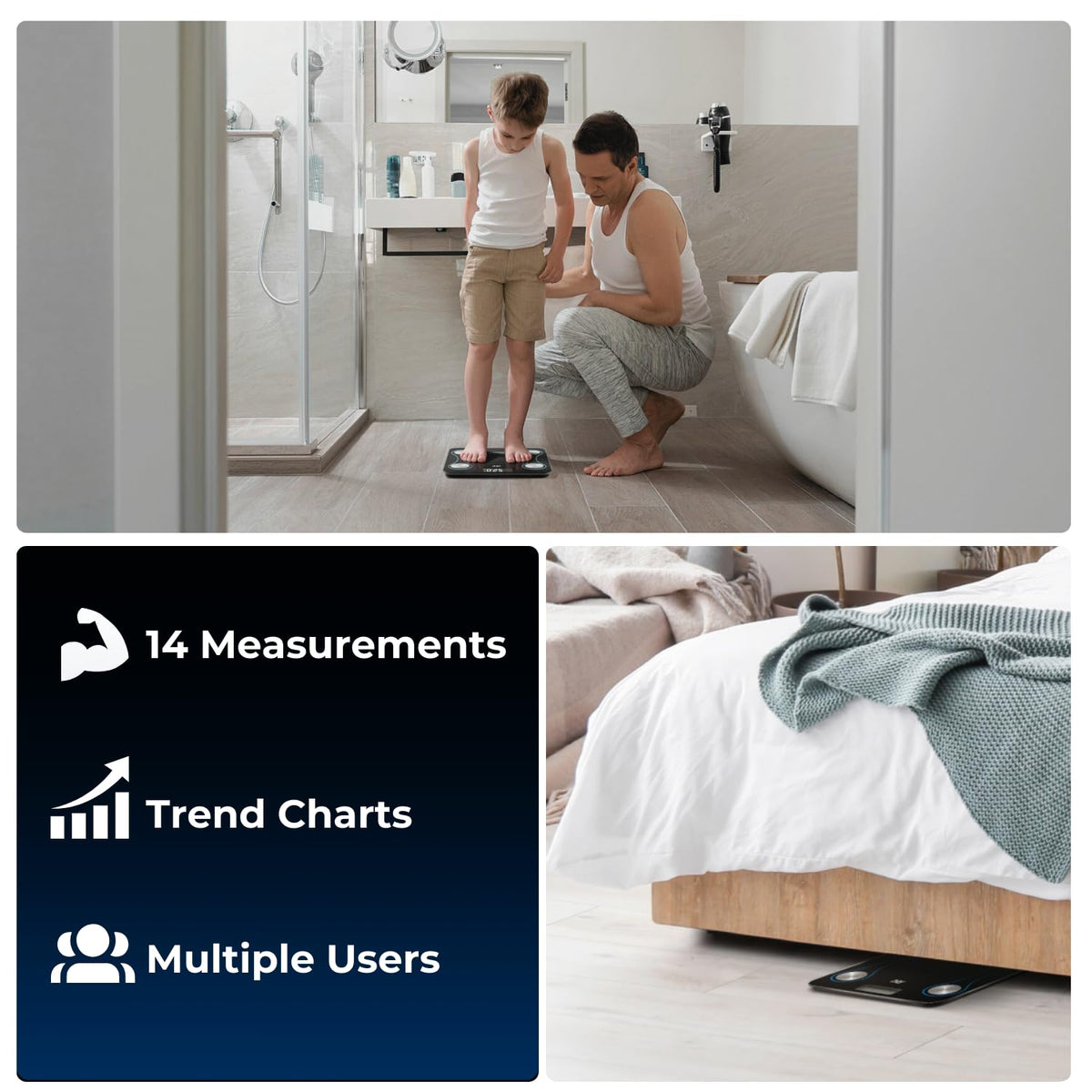 Smart Bluetooth Body Fat Measurement Scale Q1316
