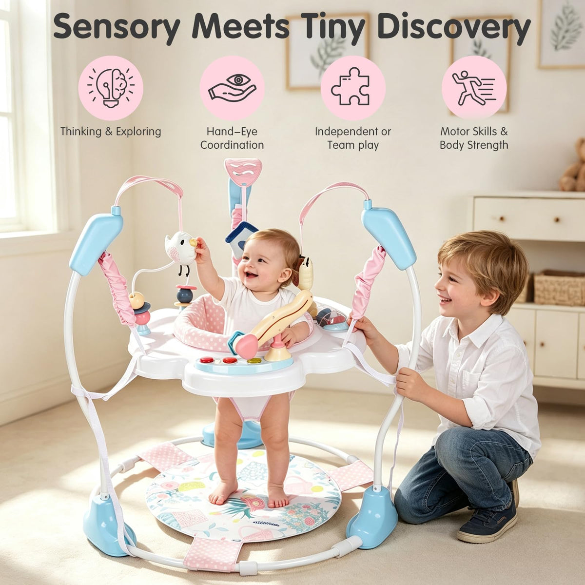 Baby Activity Center, 3-in-1 Infant Jumper and Bouncer W603