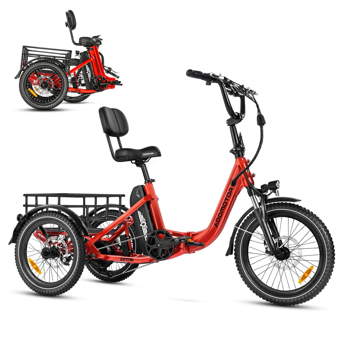 Folding Electric Tricycle 750W 48V 20Ah UL2849 G363