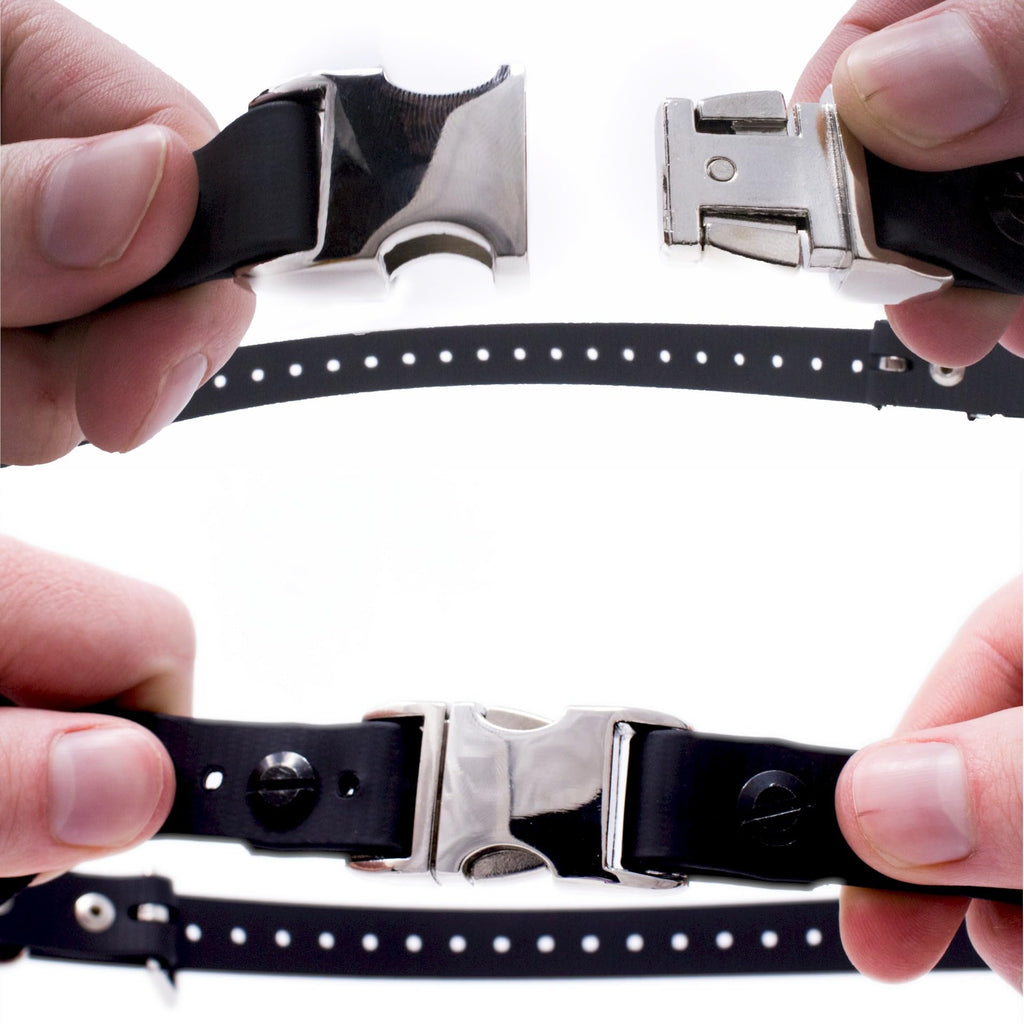 Black Quick Snap Collar Strap W951