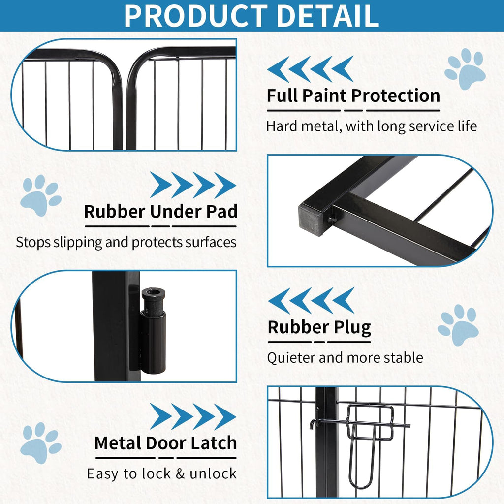 40 Inch 16 Panels Metal Dog Playpen A32133