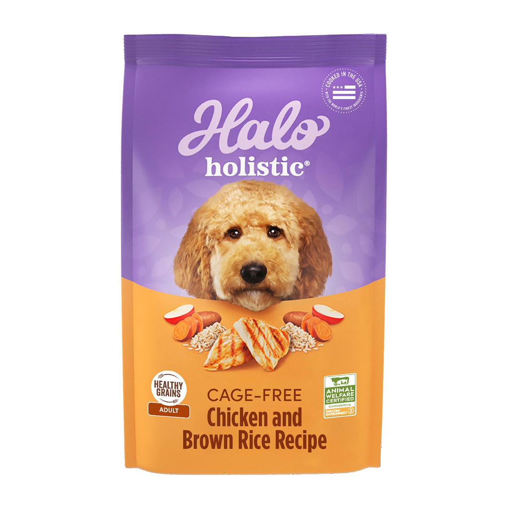 Dry Dog Food, Cage-Free Chicken & Brown Rice Recipe, 21 lb W46427