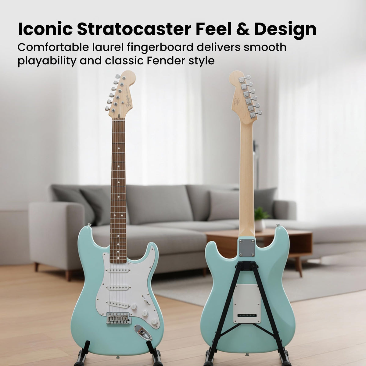 Daphne Blue Electric Guitar Bundle with Amplifier X962