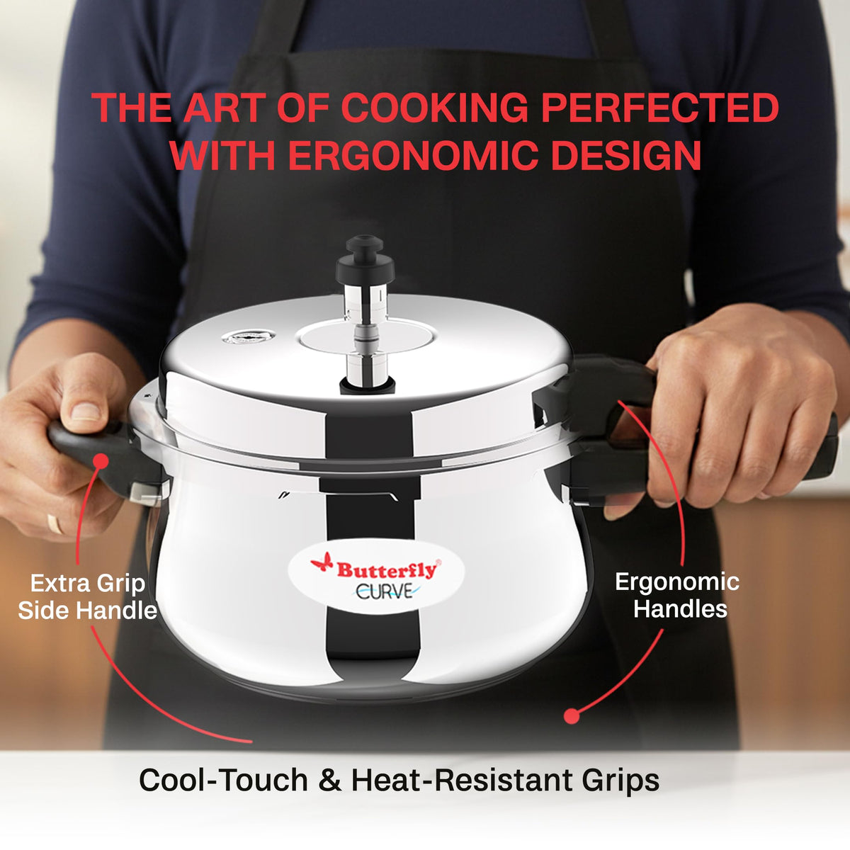 Stainless Steel 3-Liter Pressure Cooker N3132