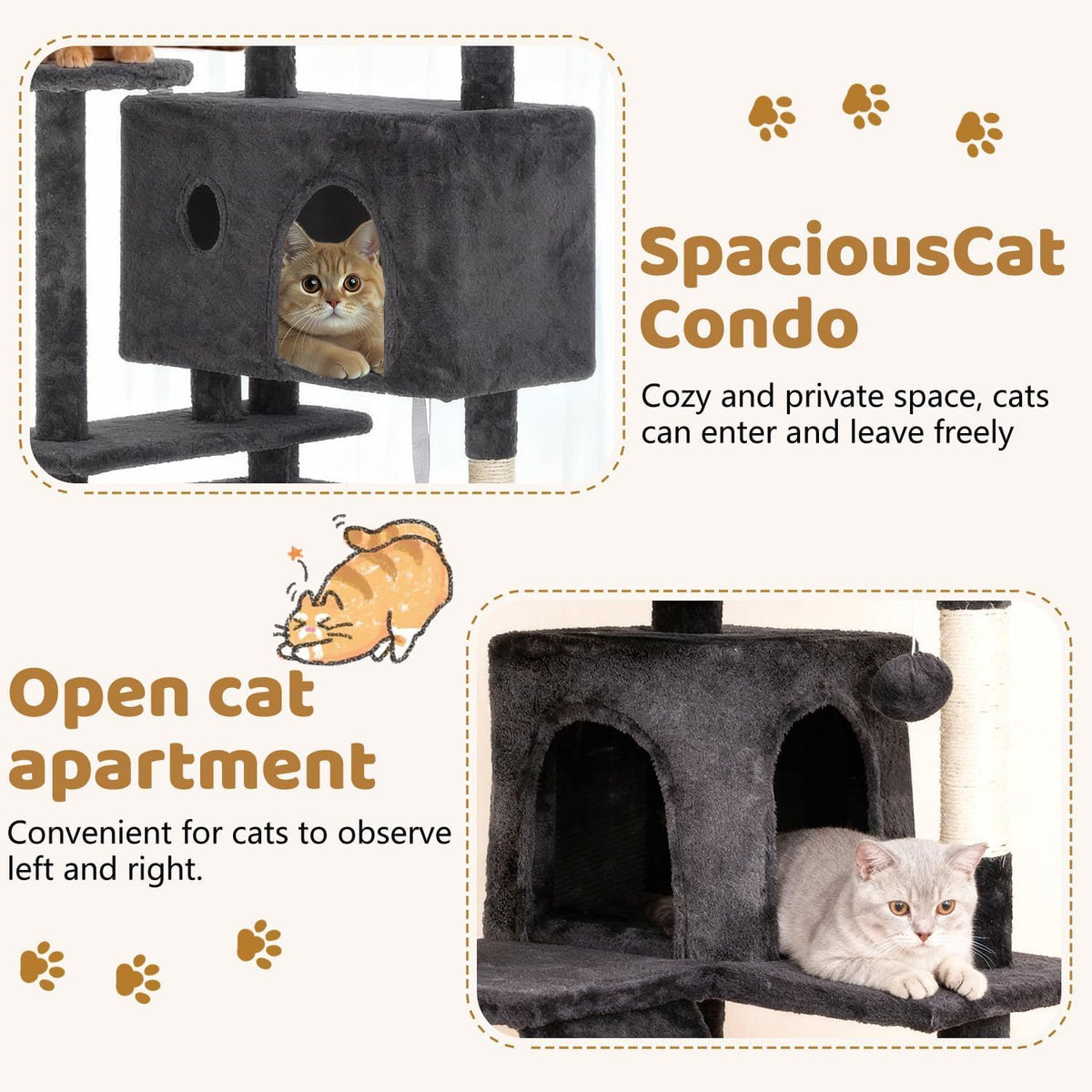 70" Multi-Level Cat Tree H93913