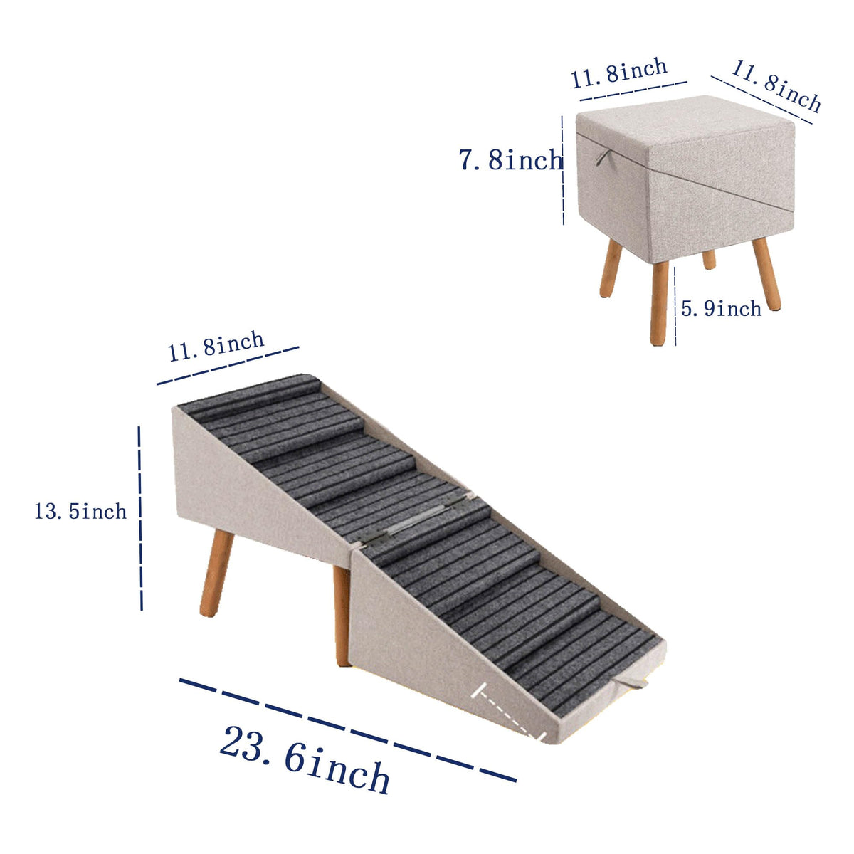 Foldable Anti Slip Pet Stairs Q756577