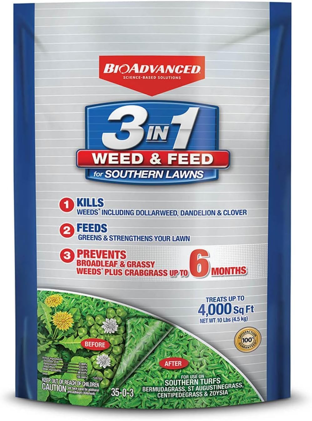 3-in-1 Weed and Feed Granules 10 lb Bag F5258