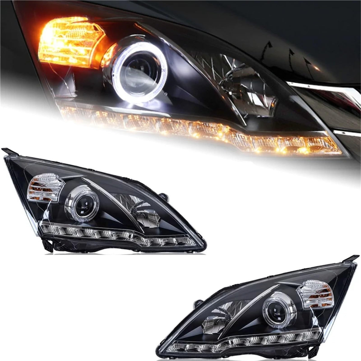 Car Headlight LED DRL Double Lens E428