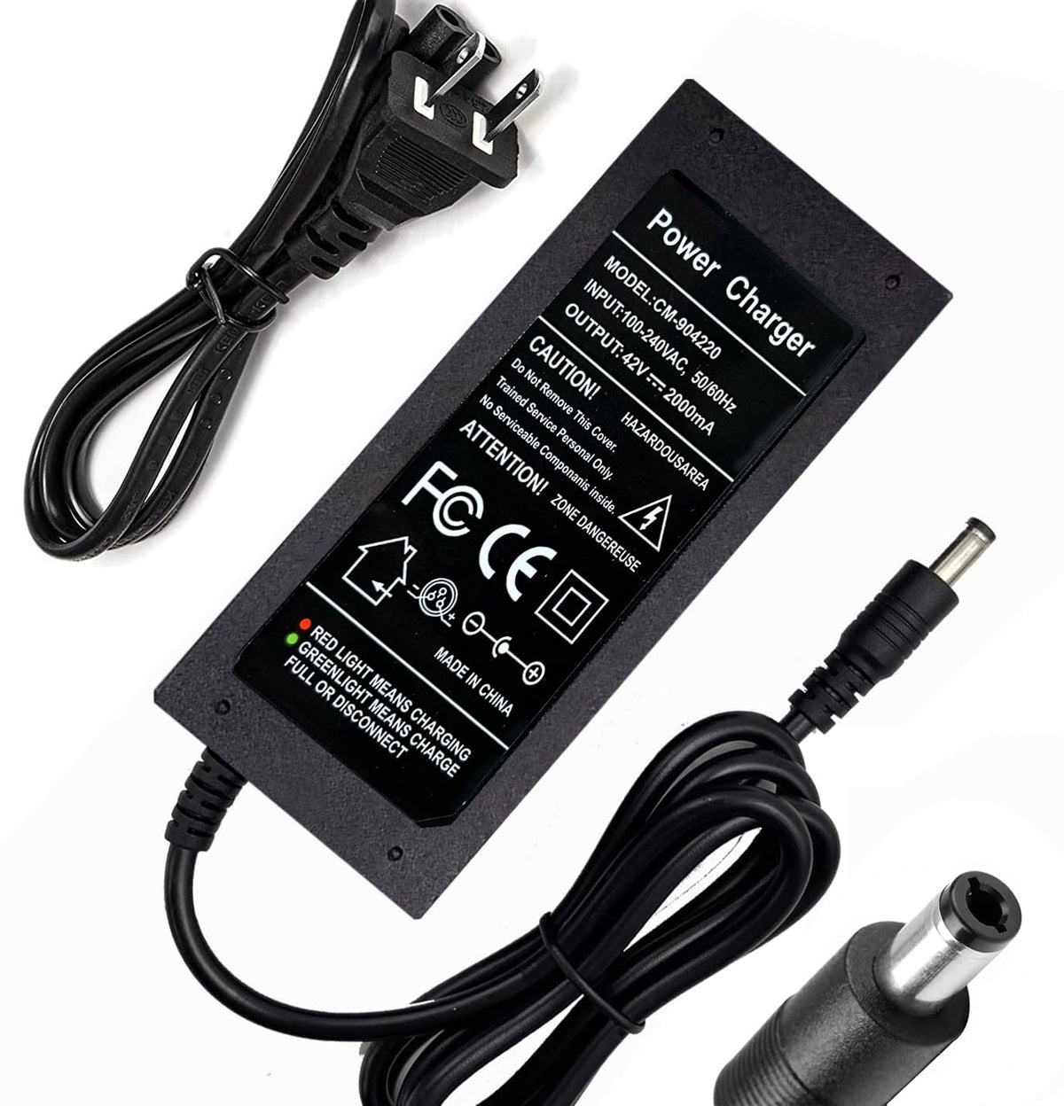 42V 2A Charger for 36V Lithium Battery 5.5mm x 2.5mm E8264