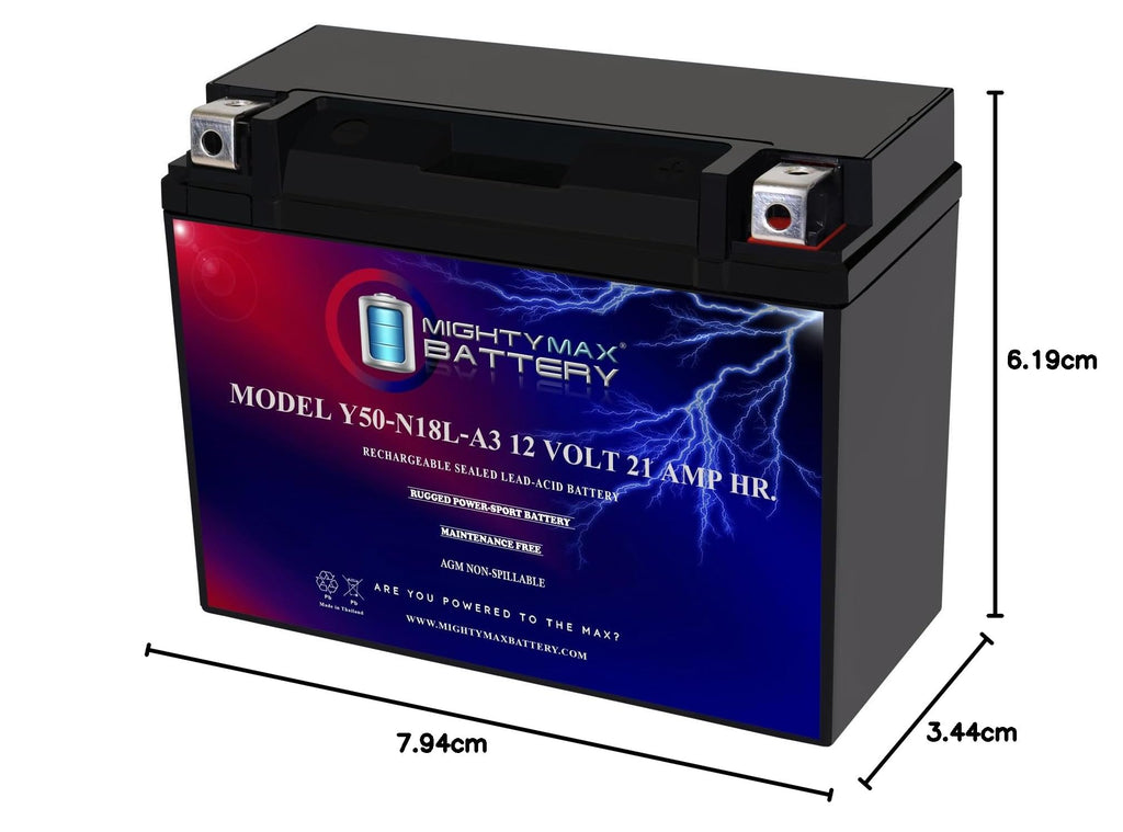 12 Volt 21 AH 350 CCA Rechargeable Maintenance Free SLA AGM Motorcycle Battery G395