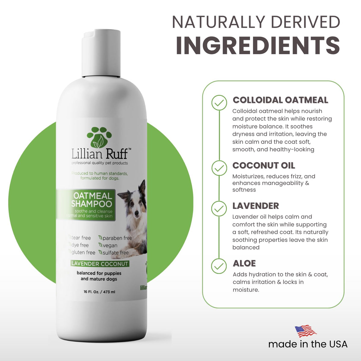Oatmeal Dog Shampoo 16oz R1694