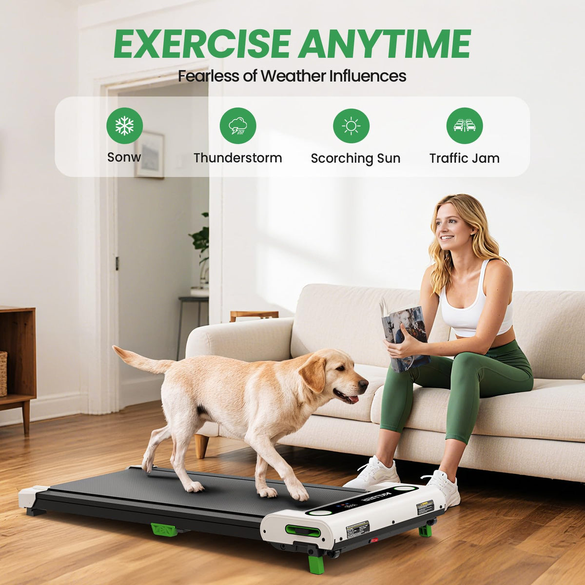 2.5 HP Under Desk Treadmill with Remote L7248