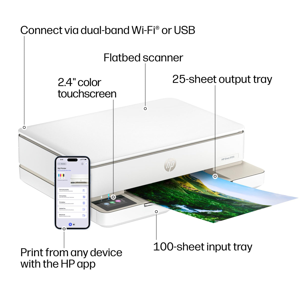 Wireless All-in-One Color Inkjet Printer N174