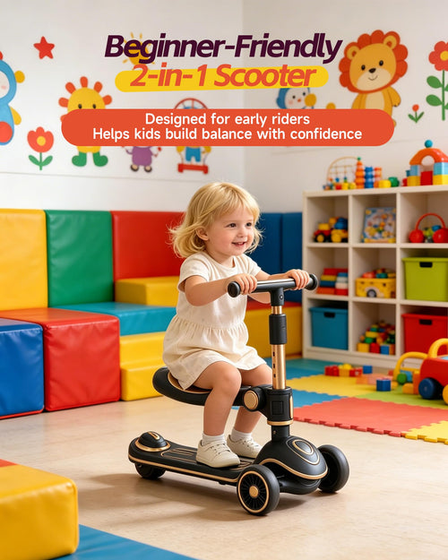2-in-1 Toddler Scooter with Seat D81620