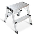 2 Step Aluminum Folding Ladder 330lbs L7496