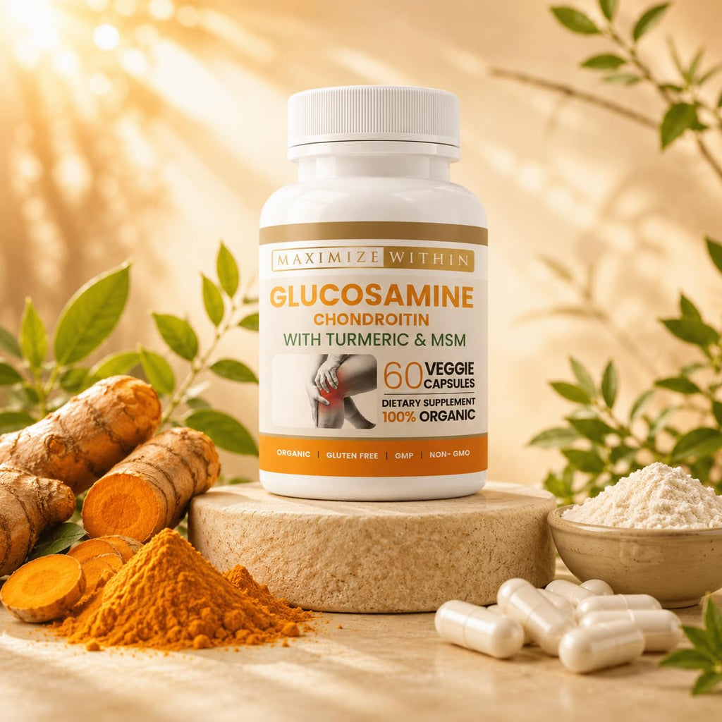 Glucosamine Chondroitin Turmeric MSM 60 Veggie Capsules Q638