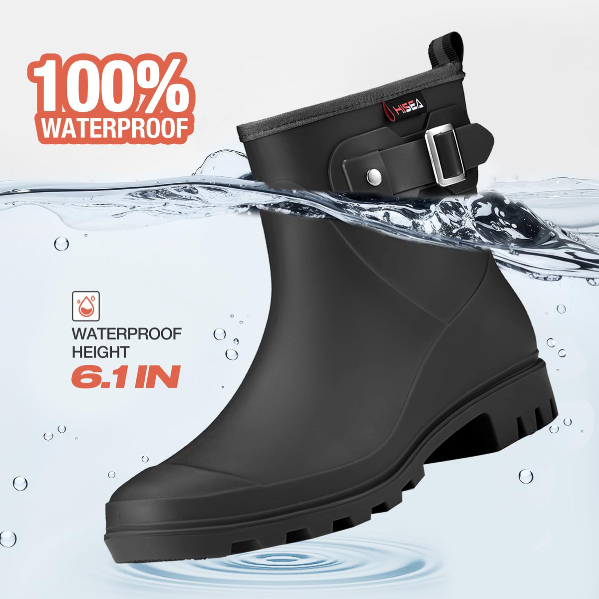 Waterproof Short Ankle Rubber Rain Boots V4332