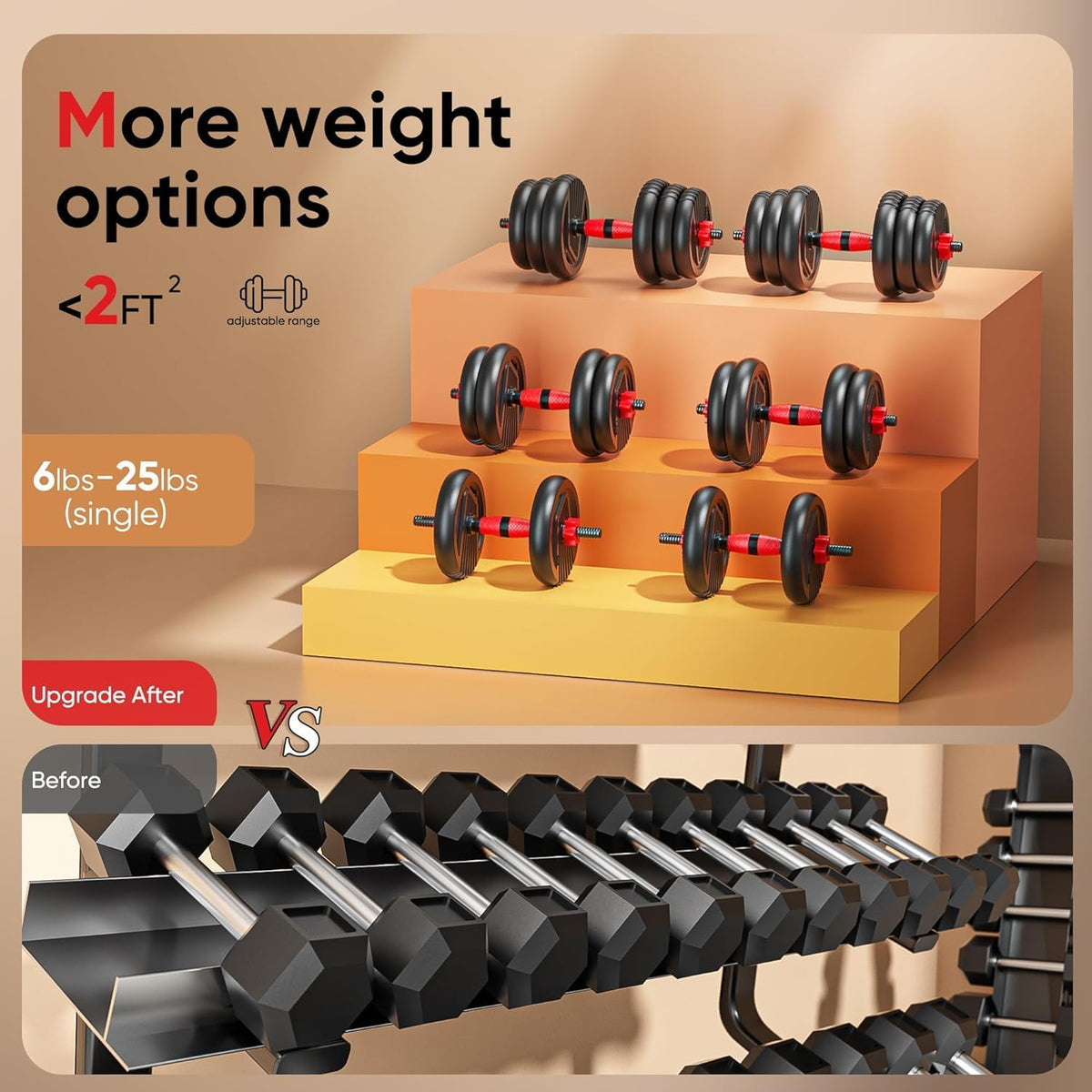 Adjustable Dumbbell Free Weight Set R644186