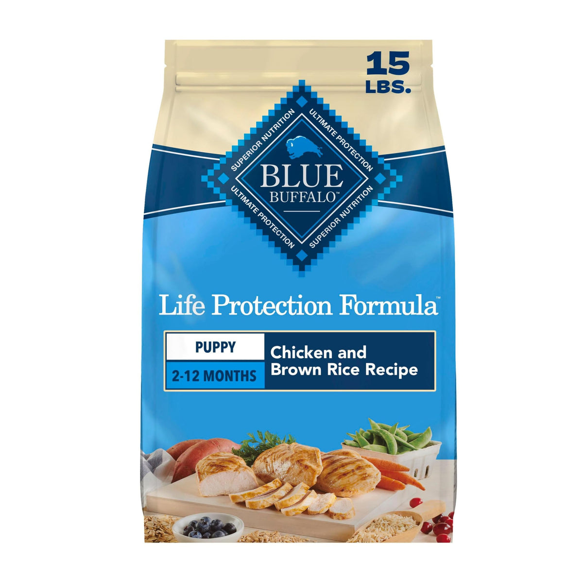 Chicken Puppy Dry Dog Food 15 lb V48911