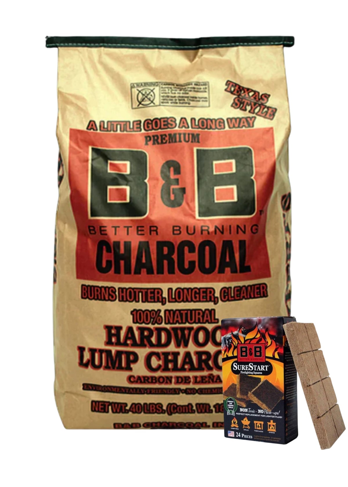 Charcoal Briquets with 24 Firelighting Squares Z6922