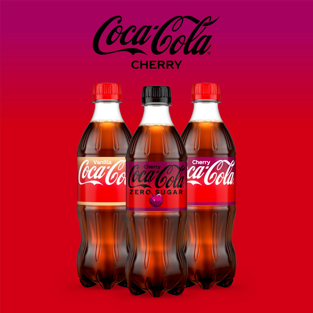 Cherry Soda Soft Drink Bottles, 16.9 fl oz, 6 Pack I3530