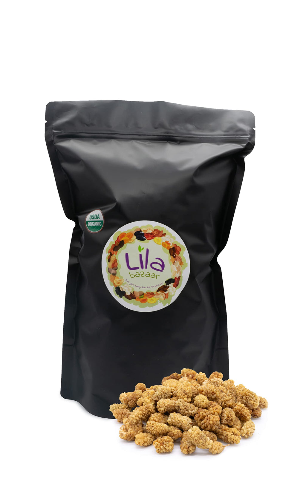 Organic Dried White Mulberries 24 oz B618109