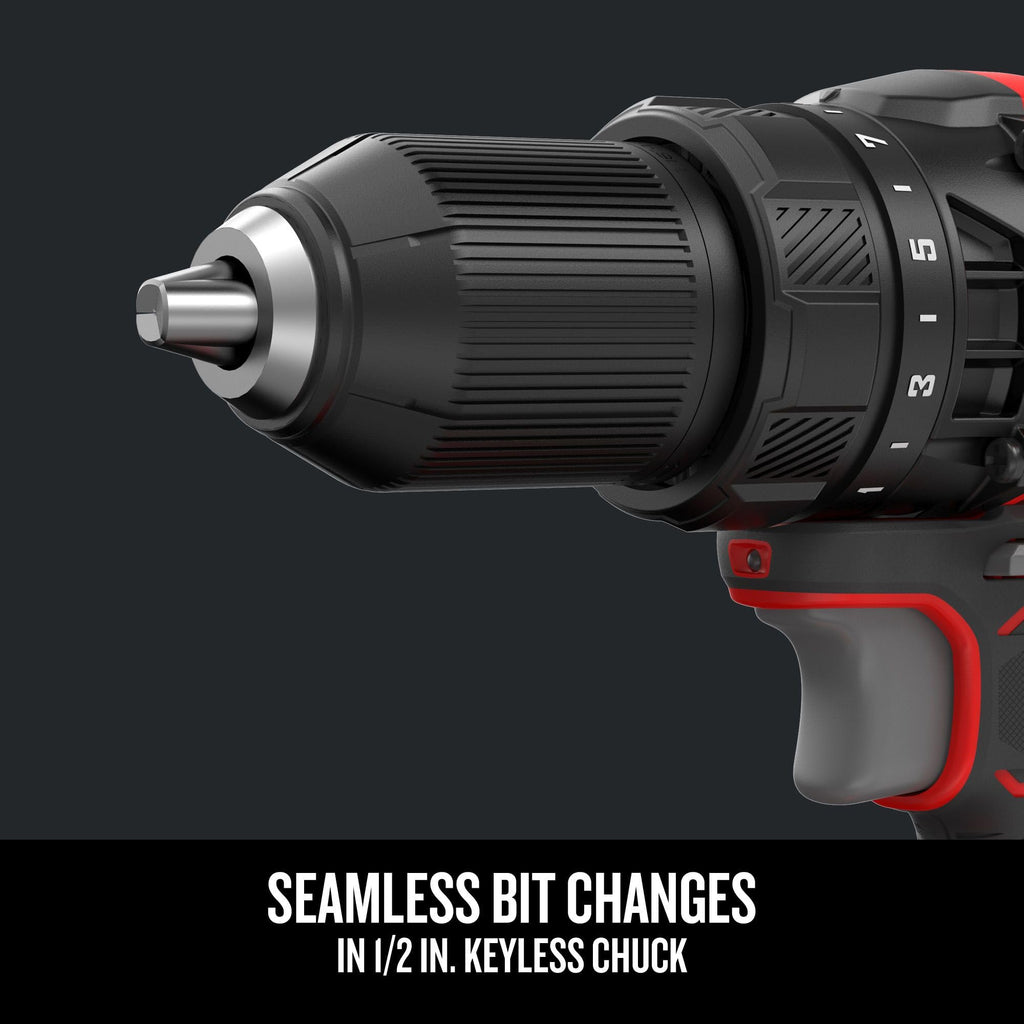 Cordless Drill/Driver Kit, 1/2 inch, Battery and Charger Included F35088