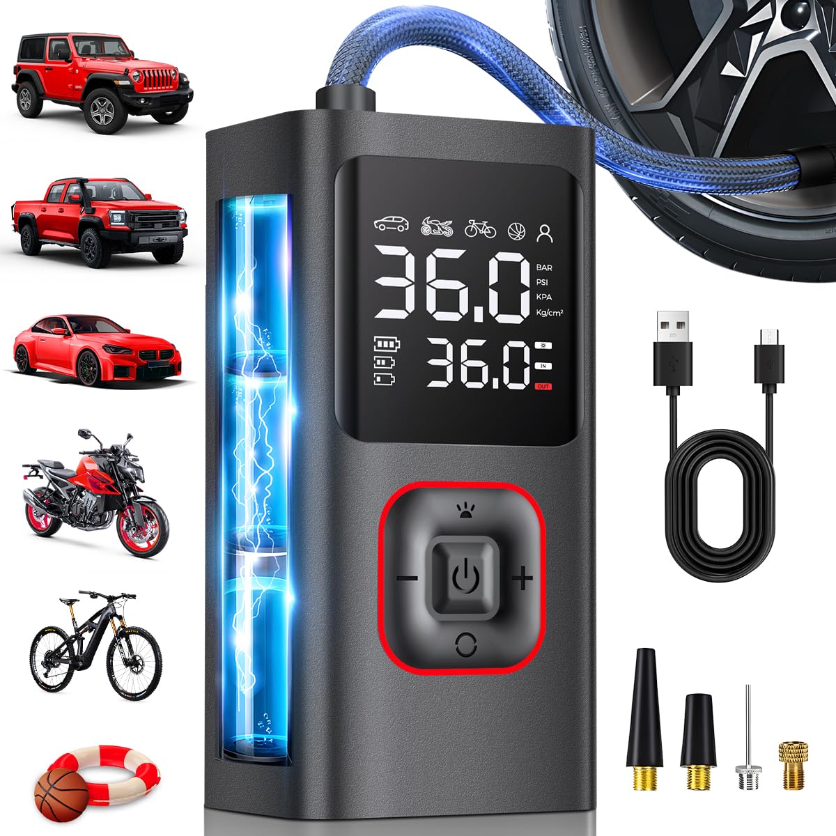 Cordless Portable Air Compressor 150PSI Tire Inflator T3206