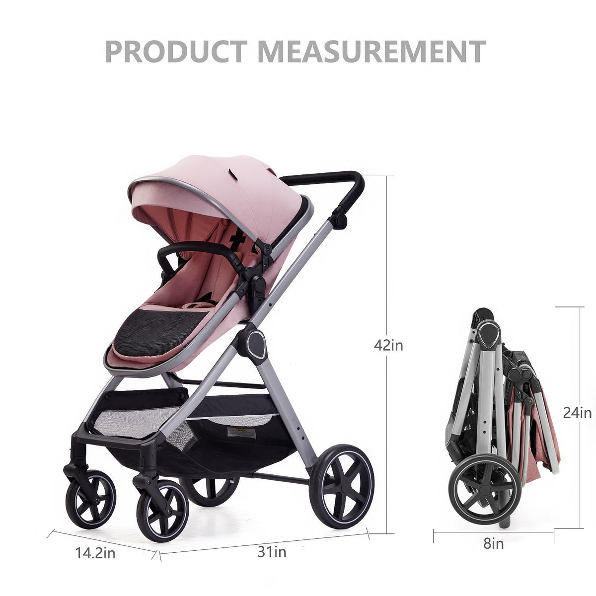 2 in 1 Convertible Baby Stroller F670588
